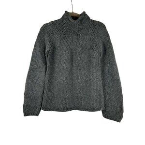 Express Women's Medium Gray Sweater Pullover Lambswool & Rabbit Hair Blend